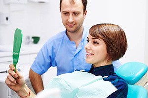 woman at dentist