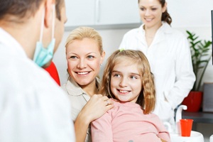 family at dentist