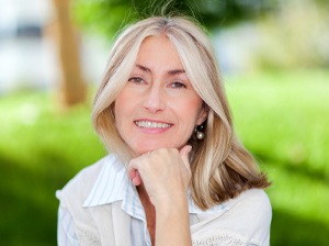 woman with healthy smile