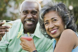 A senior couple enjoying life.