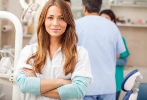 woman dentist