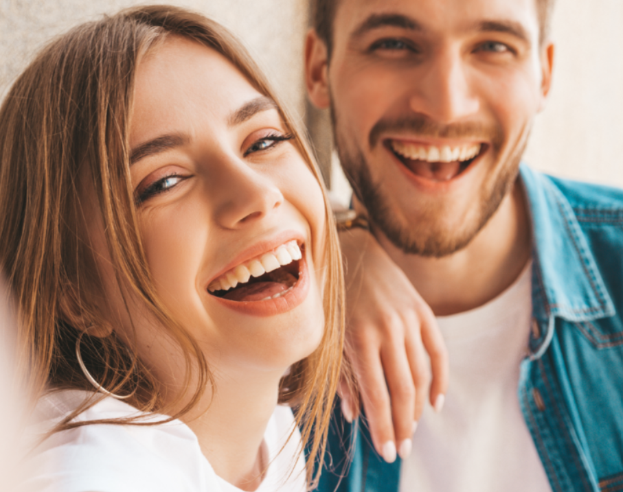Smiling couple