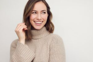 Woman with beautiful smile. 